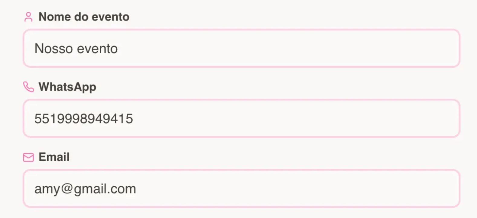 Preencha os seus dados