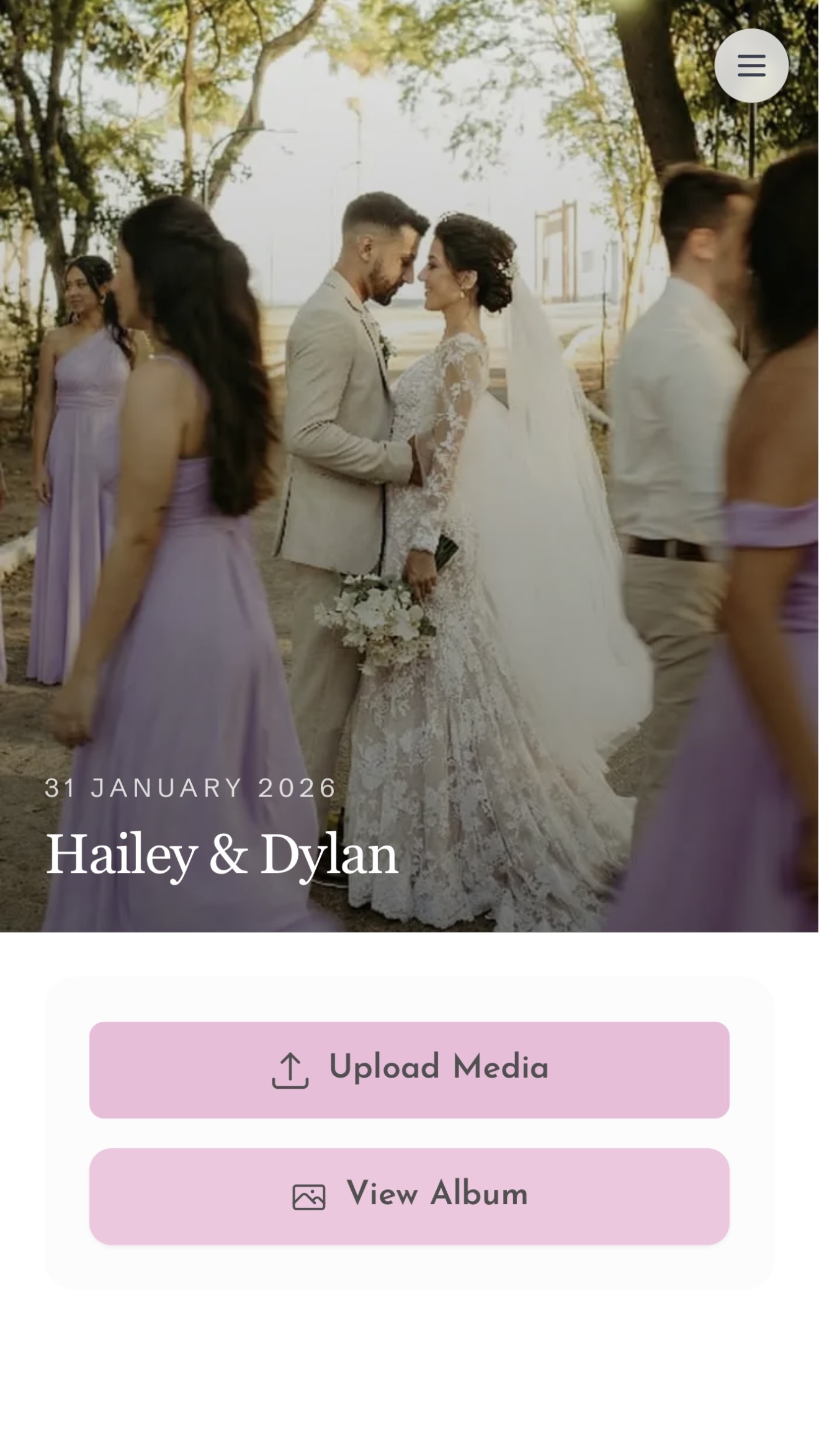 Wedding guest photo example