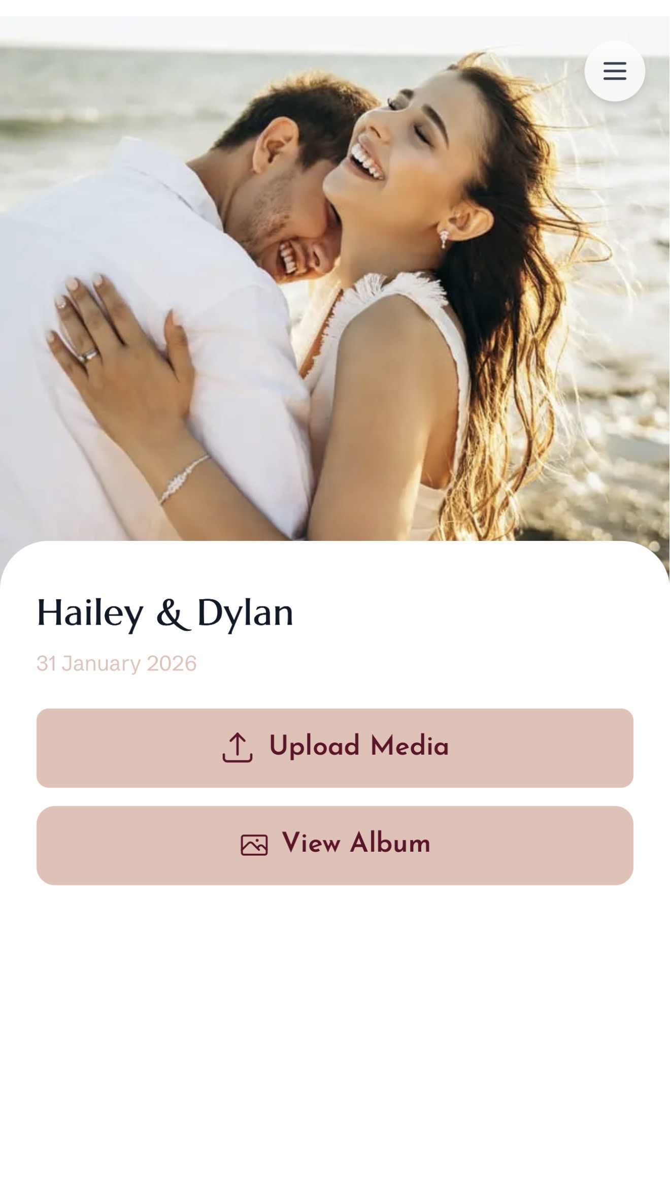 Wedding guest photo example