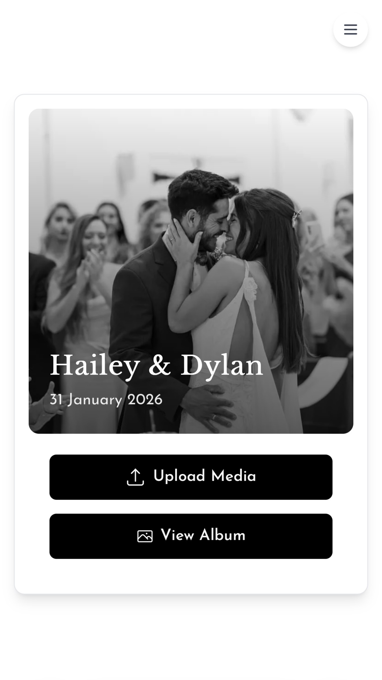 Wedding guest photo example