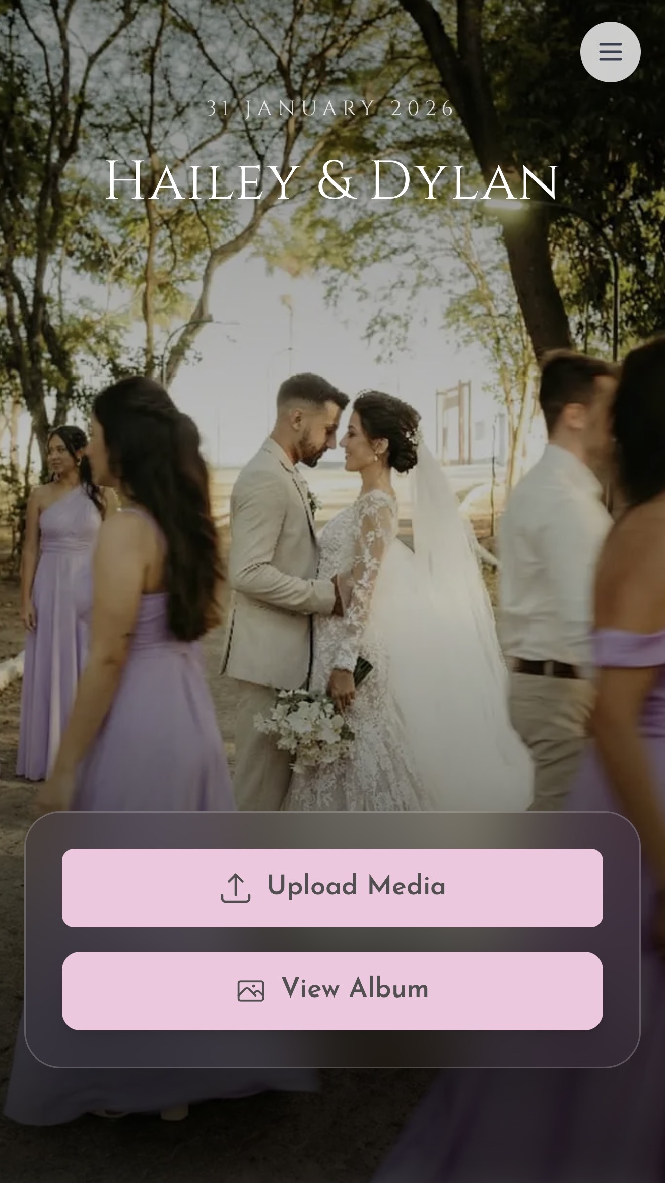 Wedding guest photo example