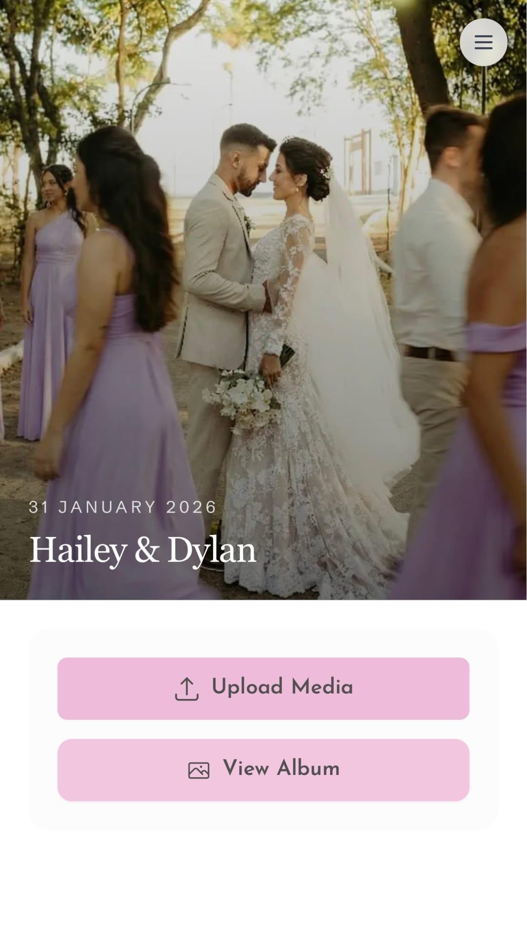 Wedding guest photo example