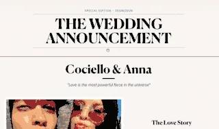 Preview da página de casamento